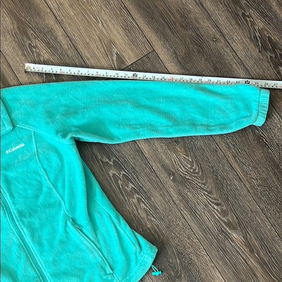 Columbia Turquoise Zip Up Fleece Jacket Ladies Large - Picture 13 of 14